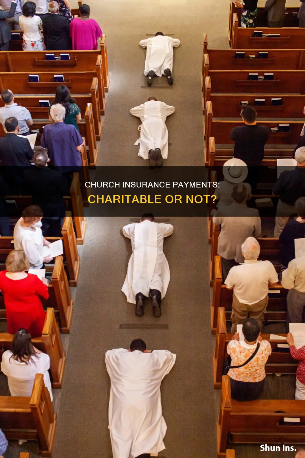 are payments to churches for insurance charitable