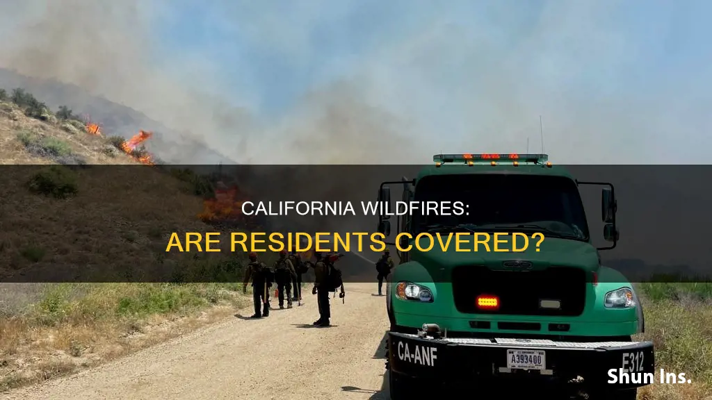 are people in California insured for wild fires