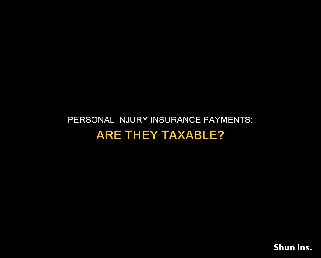 are personal injury insurance payment taxable