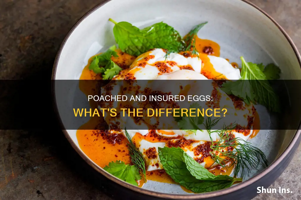 are poached eggs insured eggs the same thing
