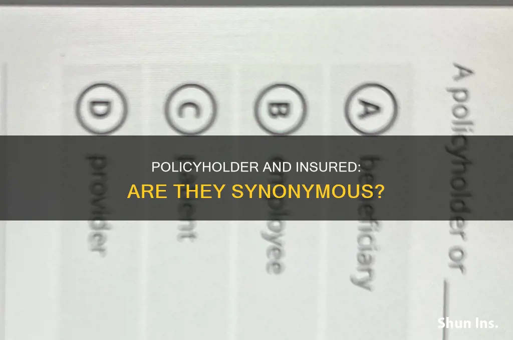 are policyholder and insured same person