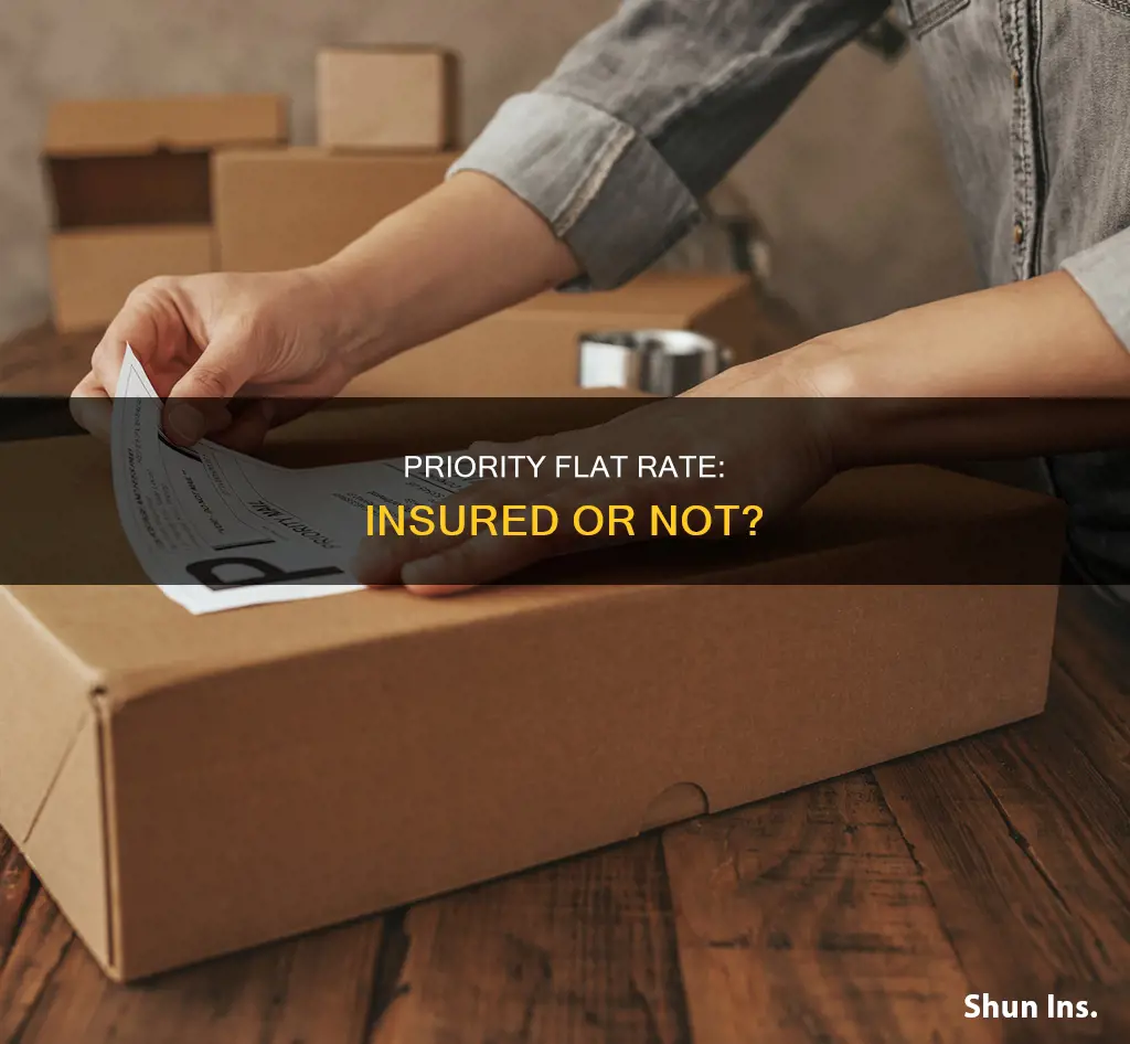 are priority flat rate box automatically insured