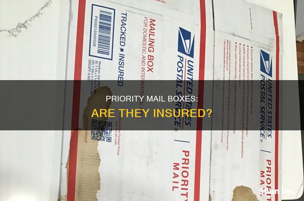 are priority mail boxes insured