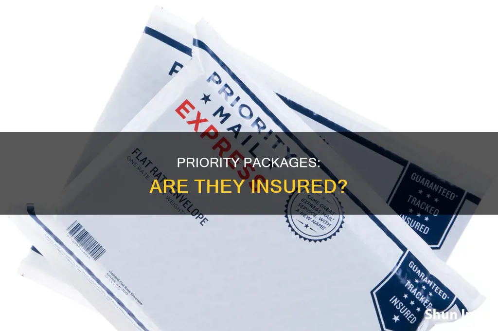 are priority packages insured