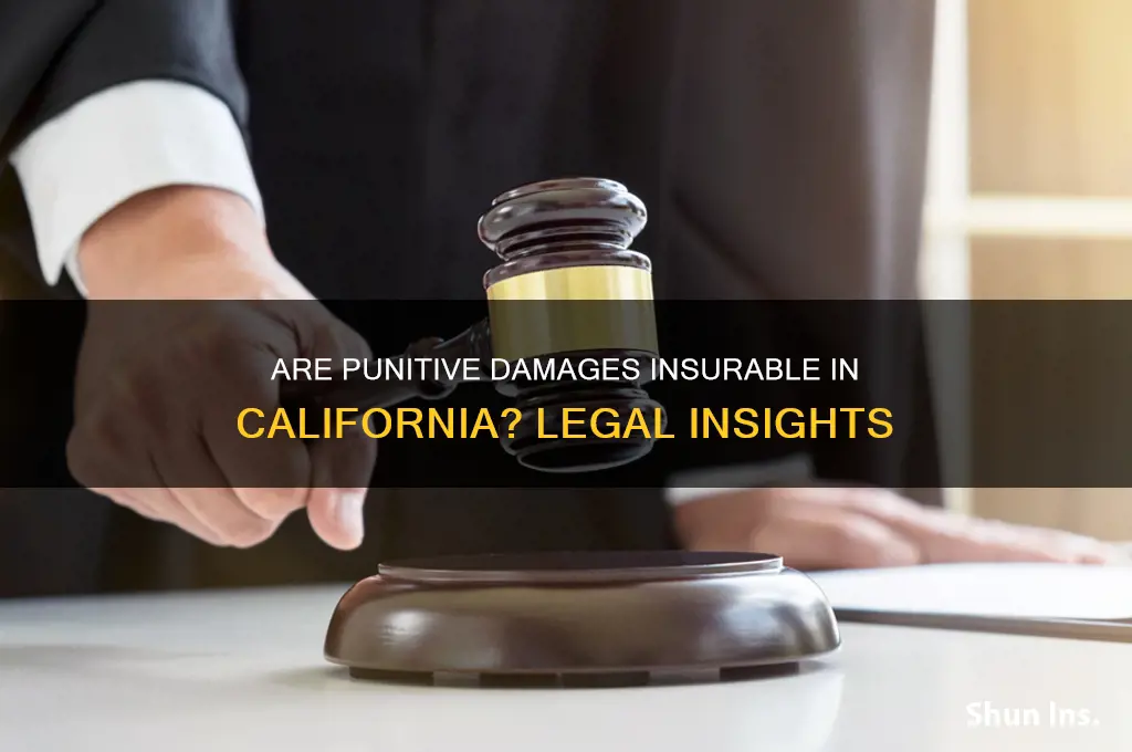 are punitive damages insurable in california