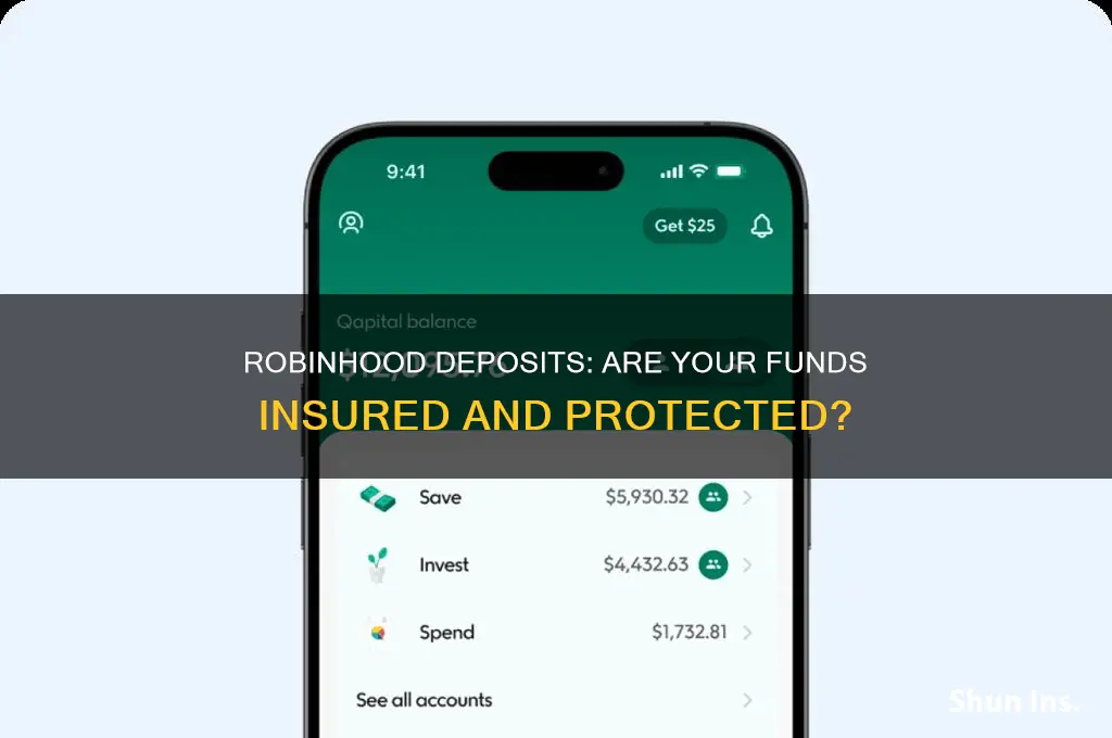 are robinhood deposits insured
