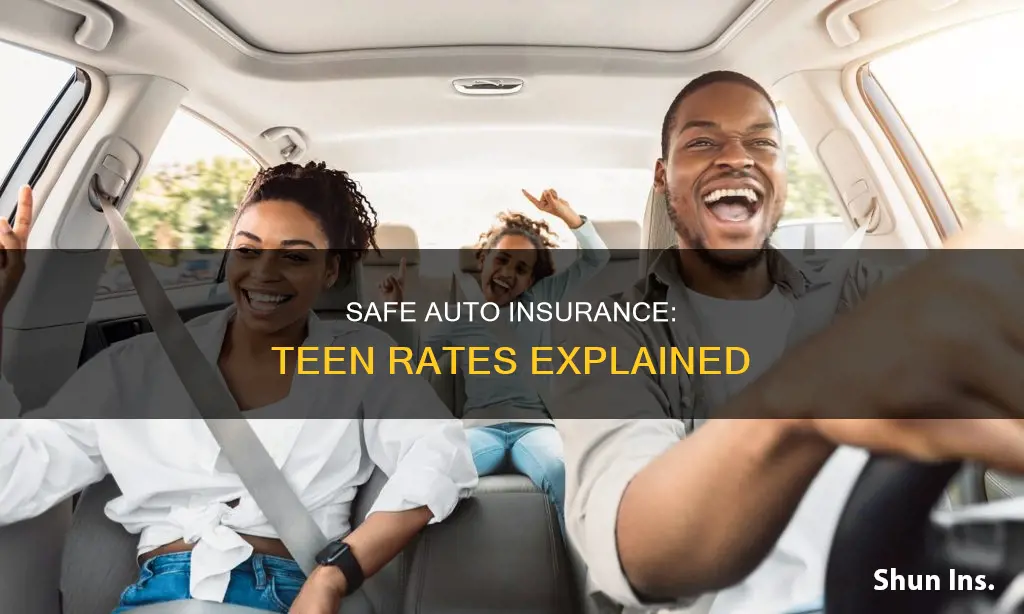 are safe auto insurance rates low for teenagers