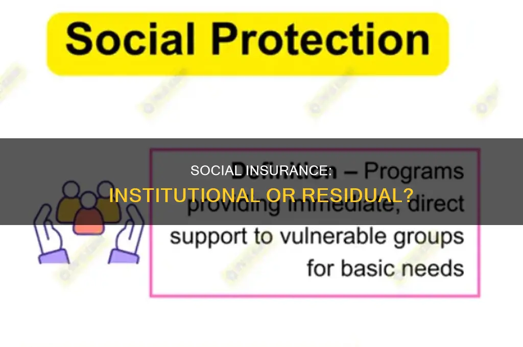 are social insurance programs institutional or residual