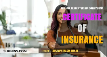 Sole Proprietorships: Insurance Certificate Exemptions?