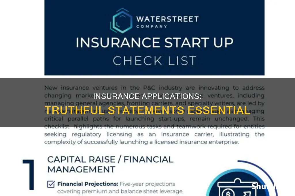 are statements in the application for insurance consideration