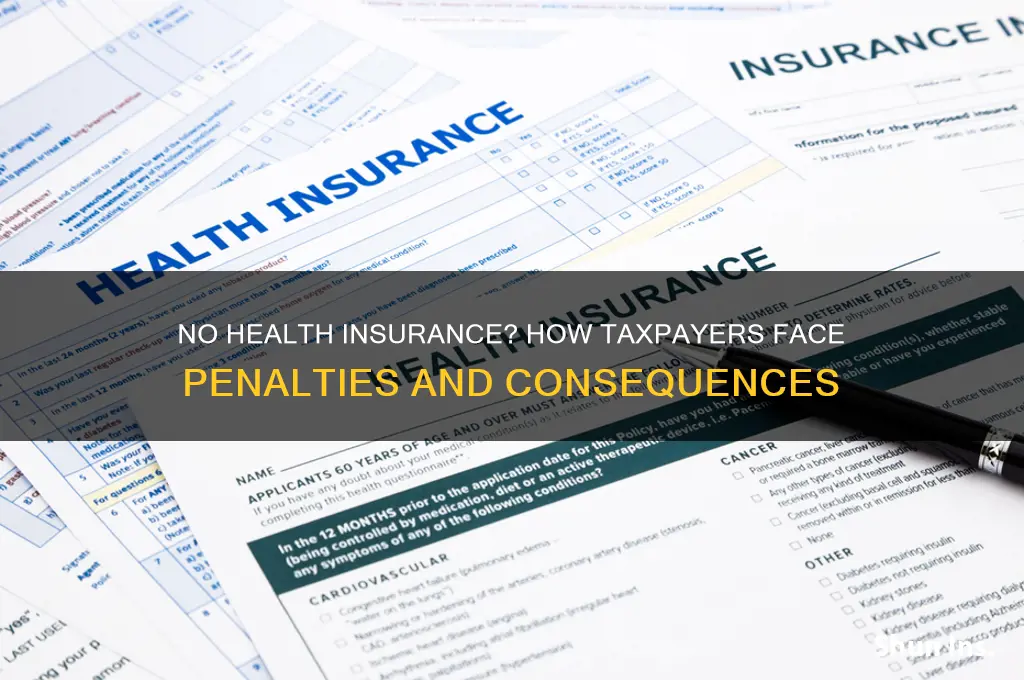 are taxpayers punished for not having health insurance