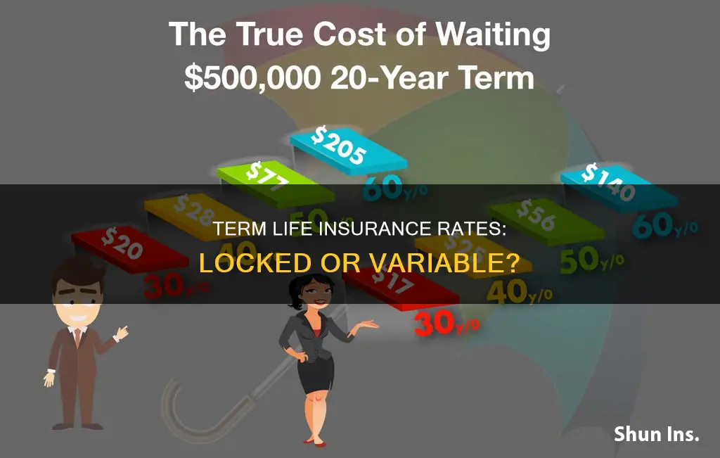 are term life insurance rates locked in