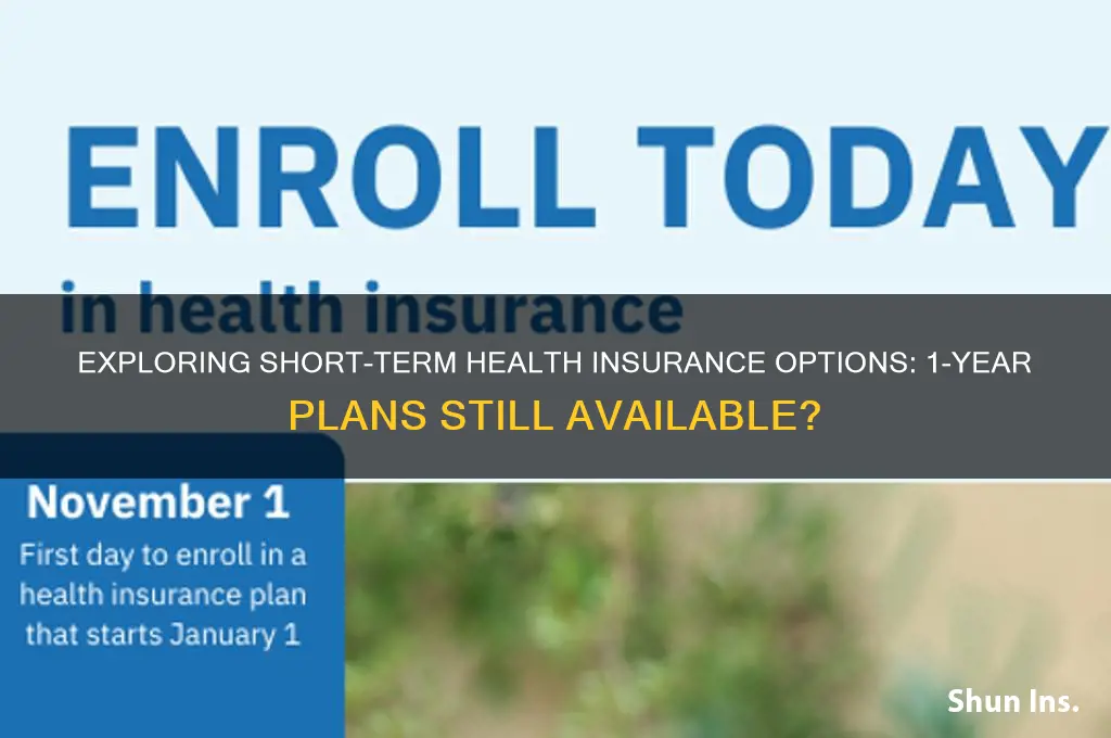 are there any more 1 year short term health insurance