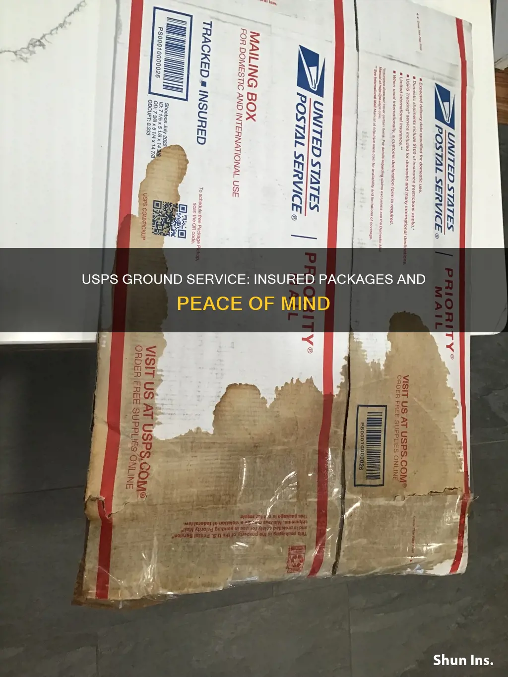are usps ground service packages insured
