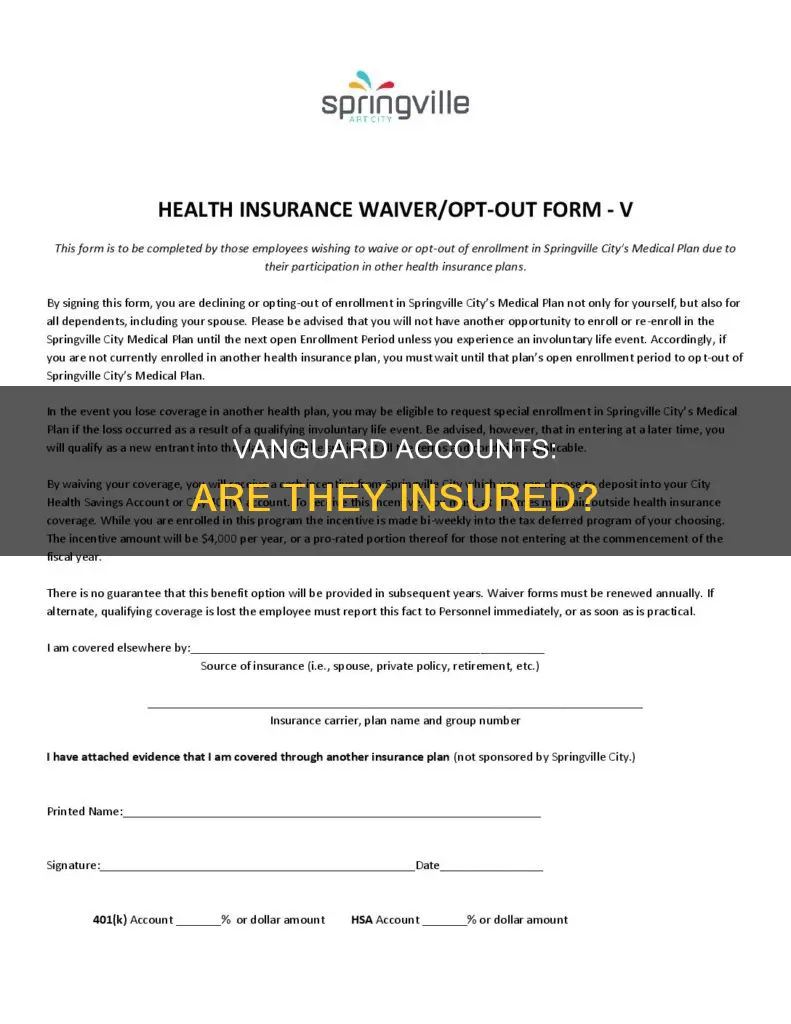 are vanguard accounts insured