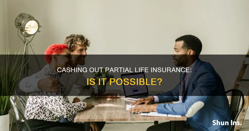 are you able to cash out partial life insurance