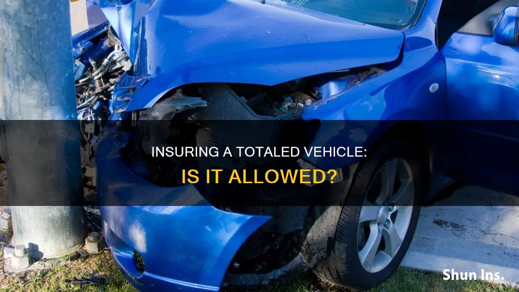 are you allowed to carry insurance on a total vehicle