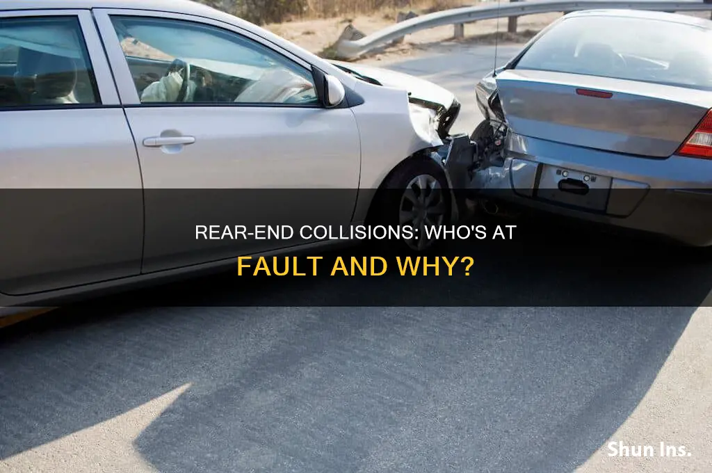 are you at fault with insurance if someone from behind