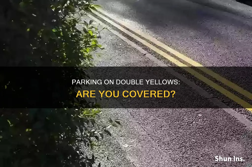 are you insured if you park on double yellow lines