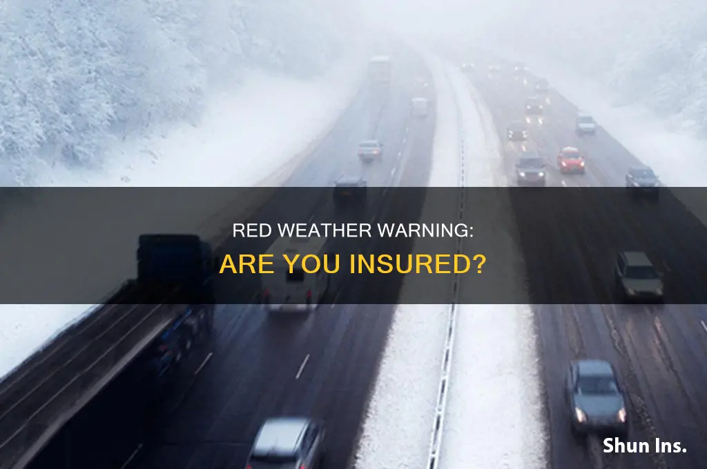 are you insured in a red weather warning