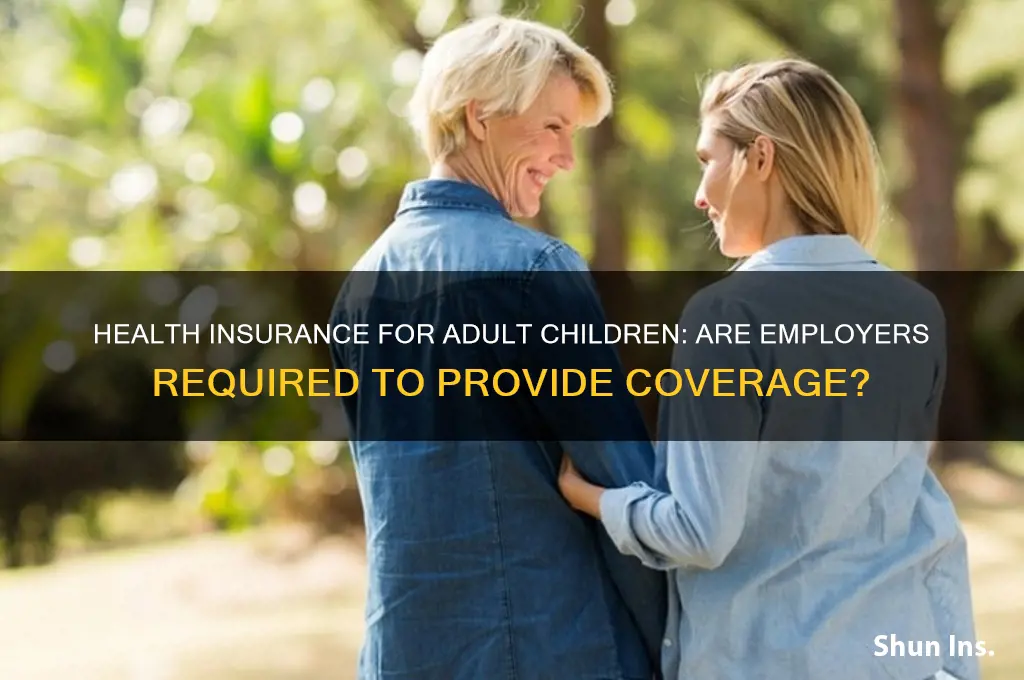 are you requird to provide health insurance for adult children