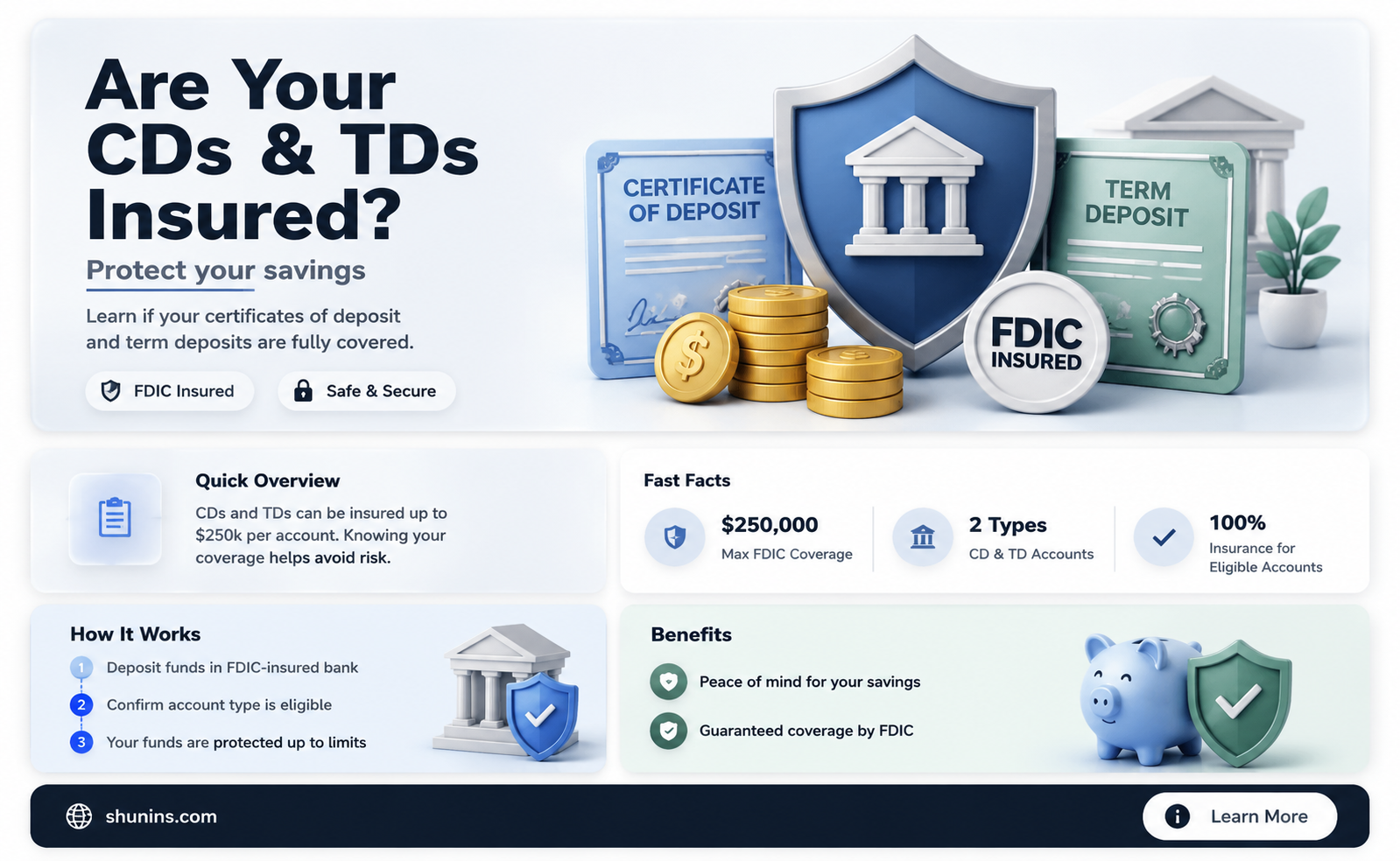 are cds td us insured