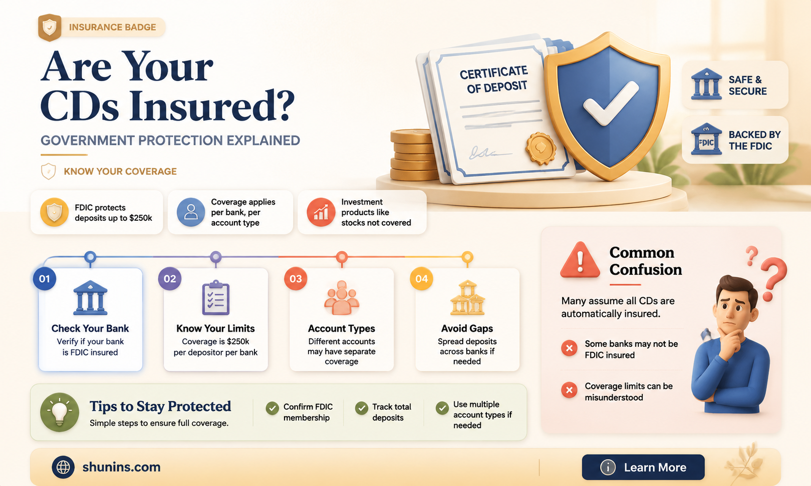 are cds government insured