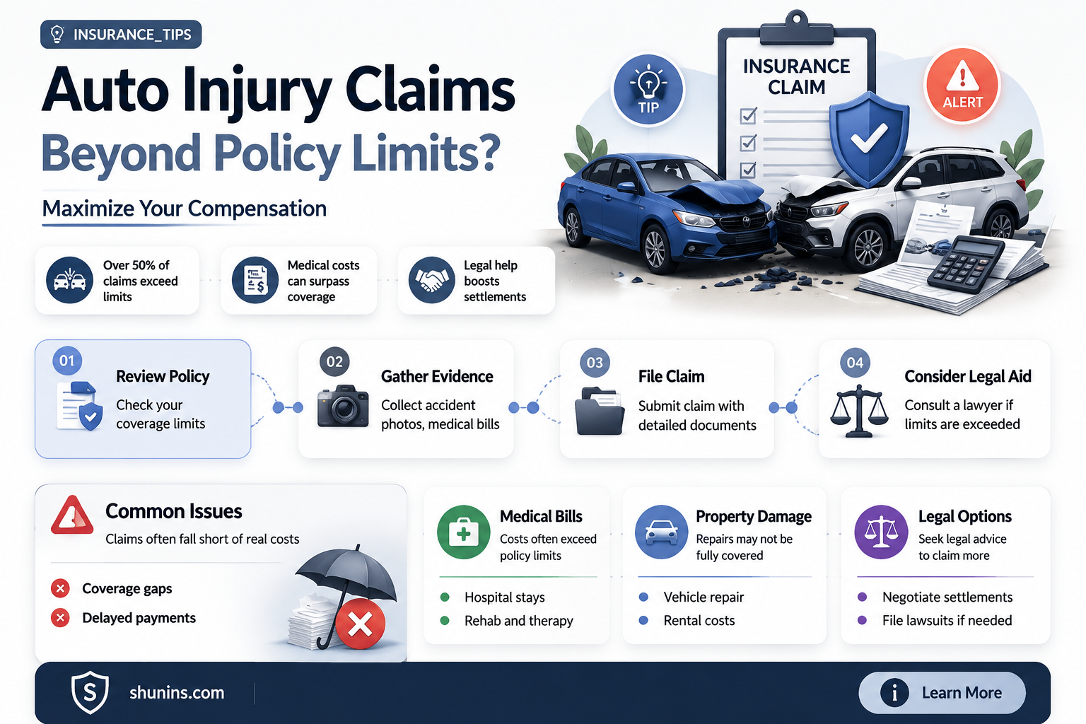 are auto injury claims limited to the insurance policy amount
