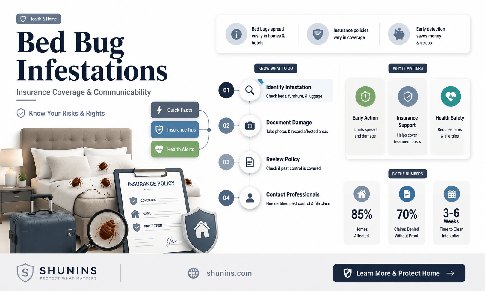 are bed bugs considered communicable insurance farmers