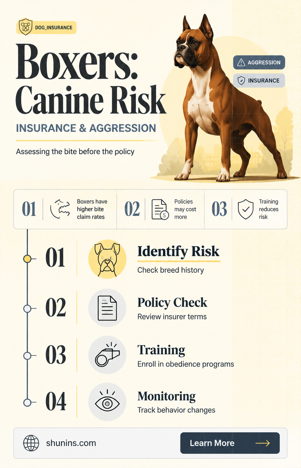 are boxers a insurance like pit bulls