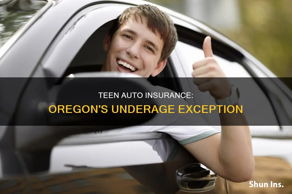 can a 17 year old purchase auto insurance in Oregon