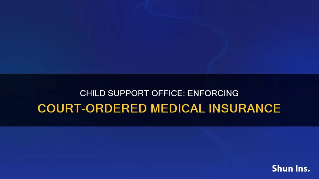 can a child support office enforce court ordered medical insurance