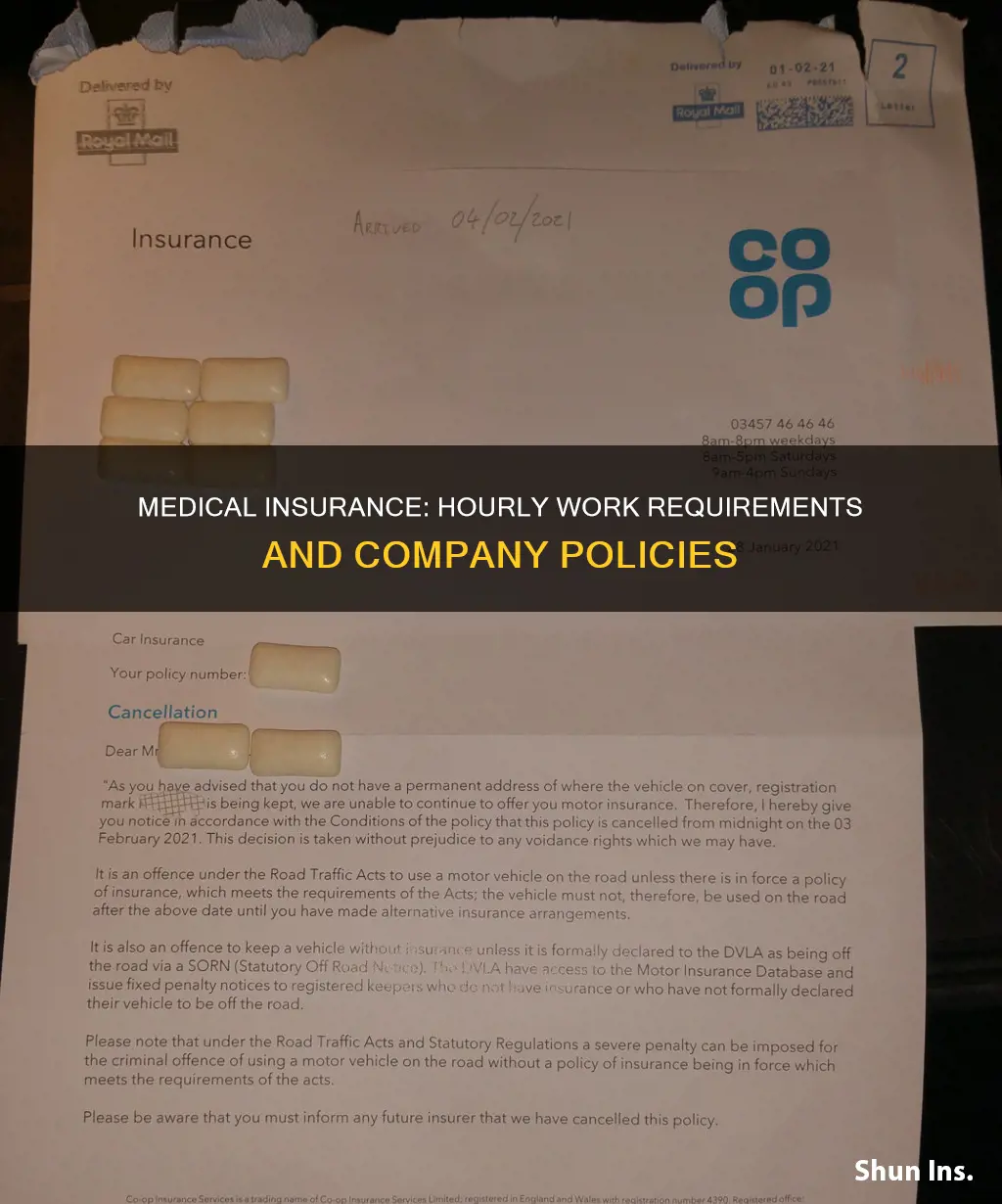 can a company cancel medical insurance for not getting hours