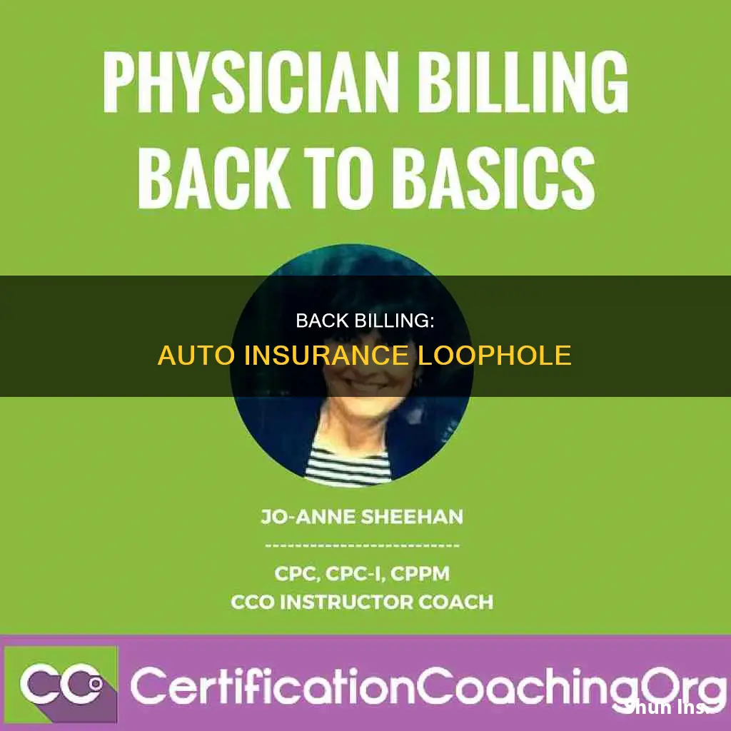 can a doctor back bill in pa under auto insurance