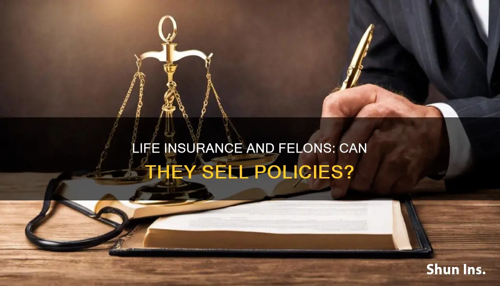 can a felon sell life insurance