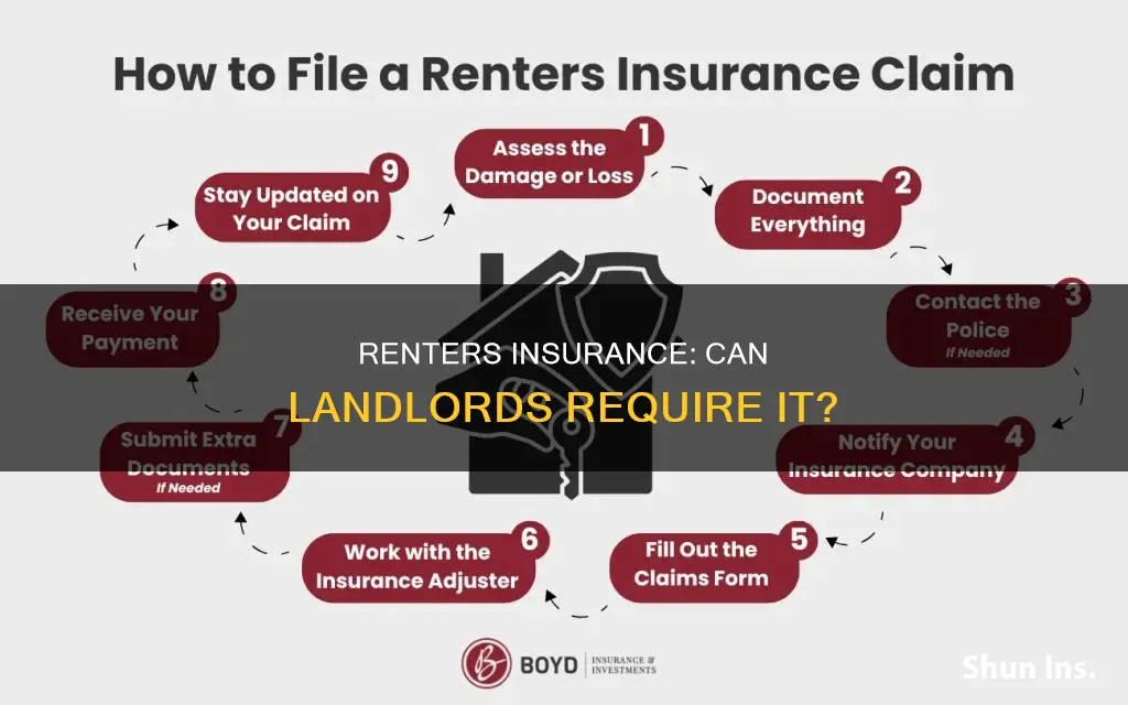 can a landlord demand that I have renters homeowners insurance