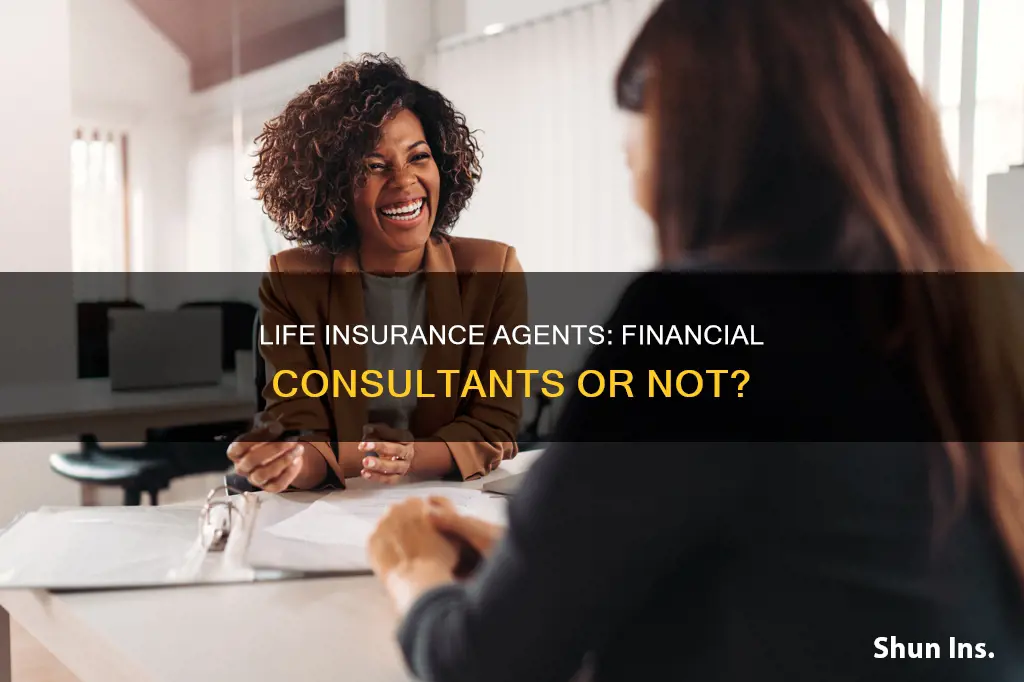 can a life insurance agent call himself a financial consultant