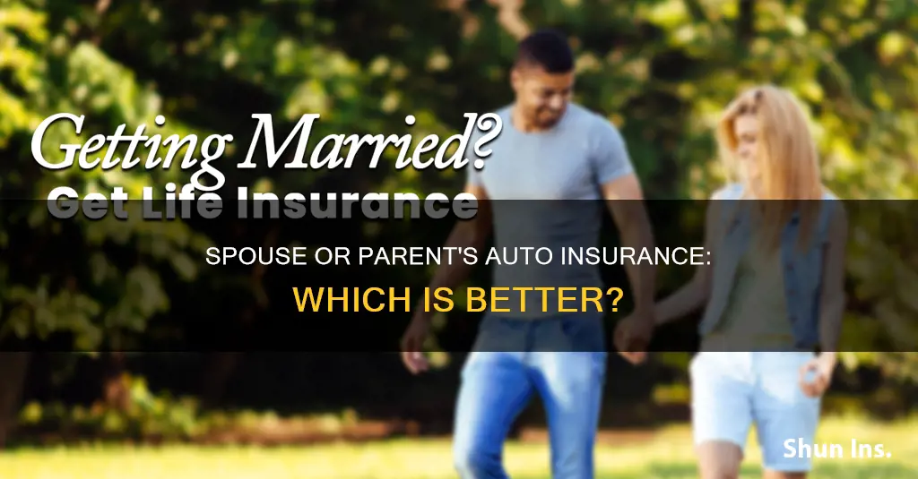 can a married person be on their parents auto insurance