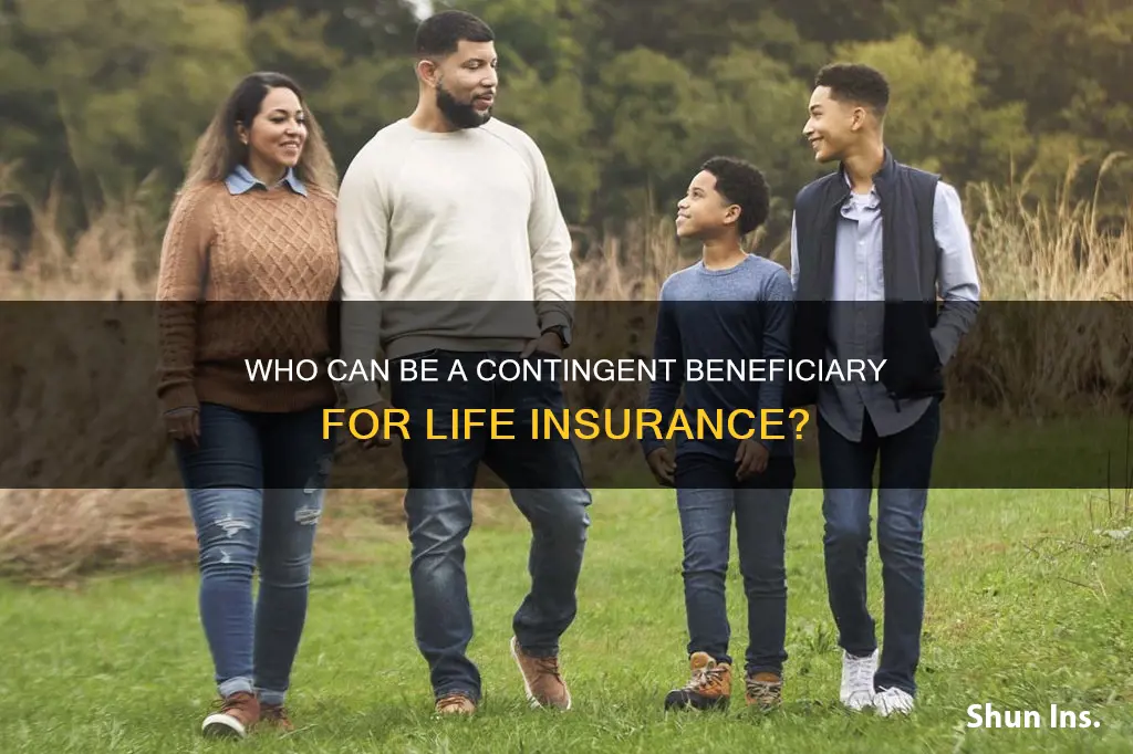 can a minor be acontingent for life insurance