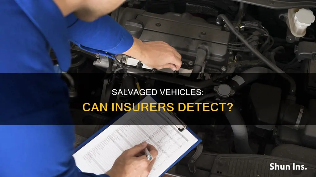 can an auto insurance company check if vehicle is salvaged