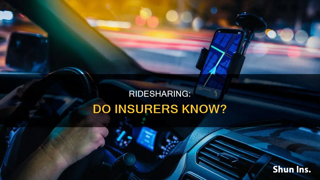 can an auto insurance company see if I do rideshare