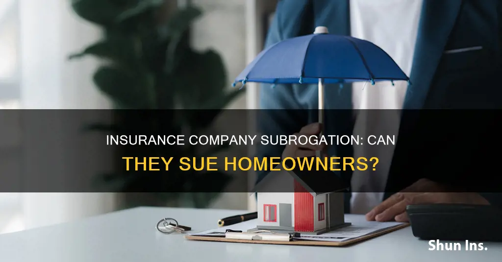 can an insurance vompany suborgate against homeowner
