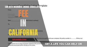 Auto Insurance Cancellation Fees in California