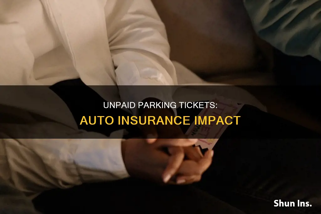 can auto insurance go up due to unpaid parking ticket