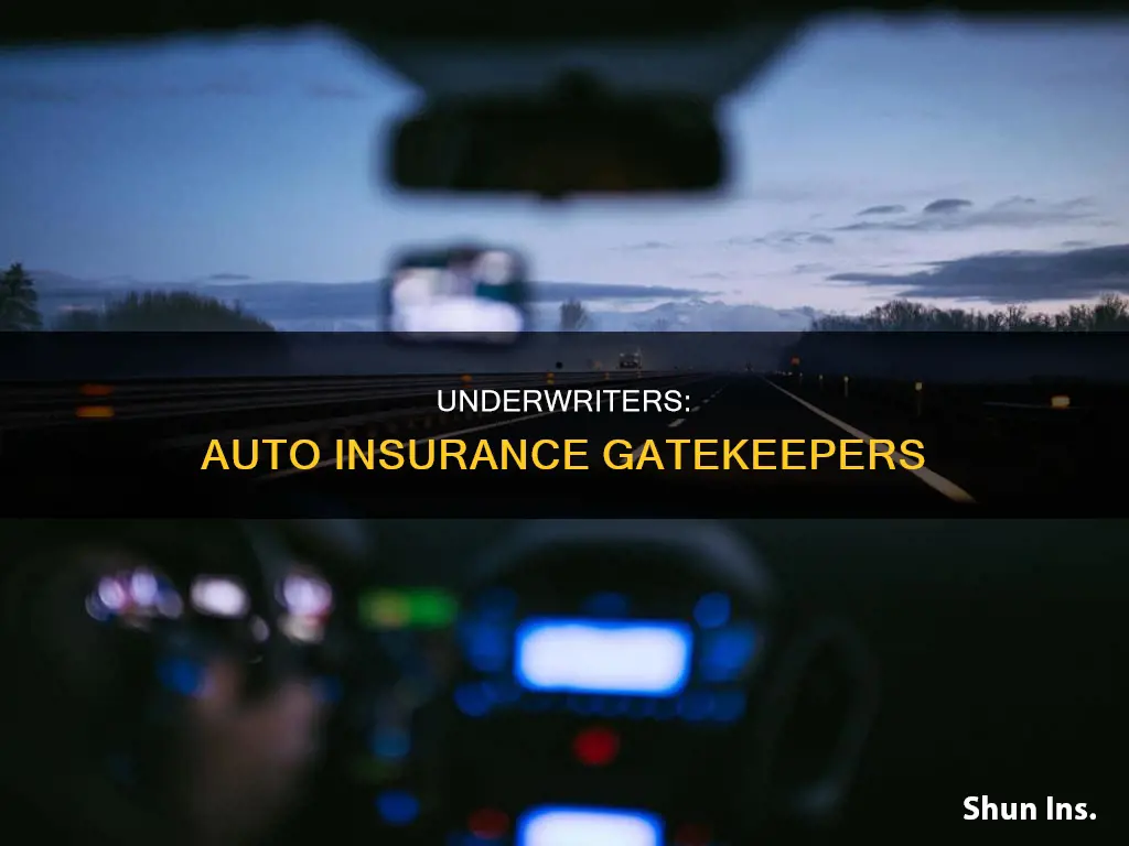 can auto insurance underwriters