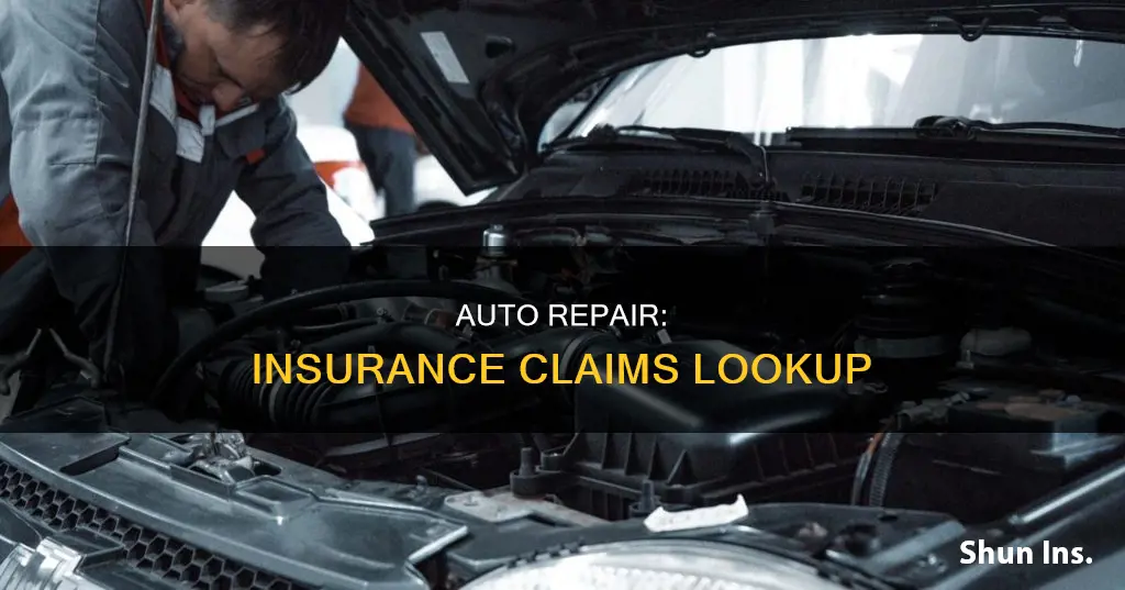 can auto repair look up insurance claims