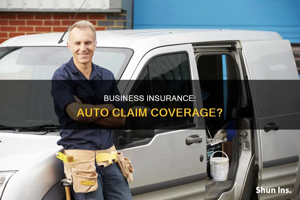 can business insurance be use to cover an auto claim