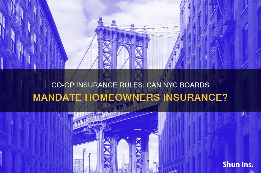 can coops mandate people to get homeowners insurance in nyc