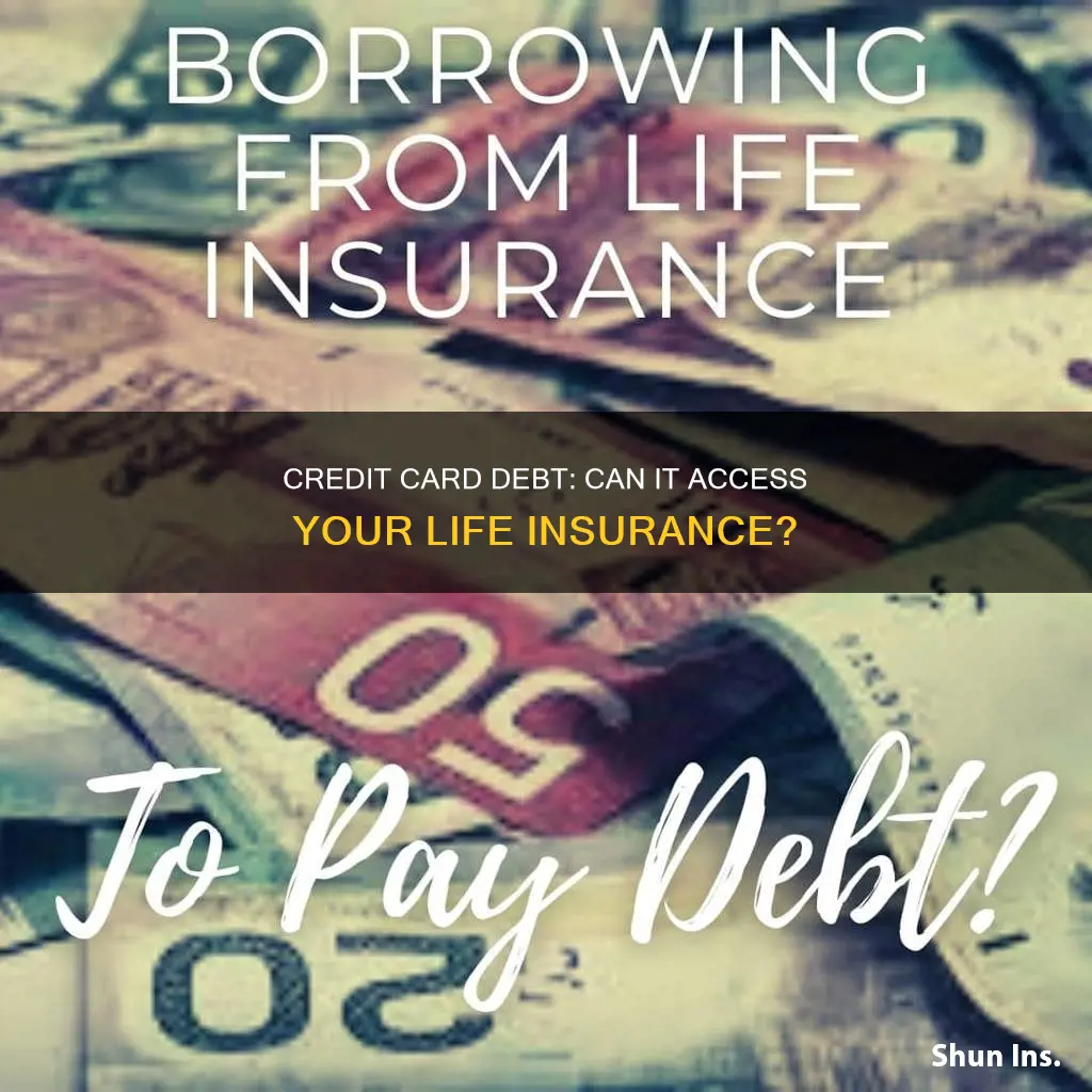 can credit card debit go after a life insurance payout