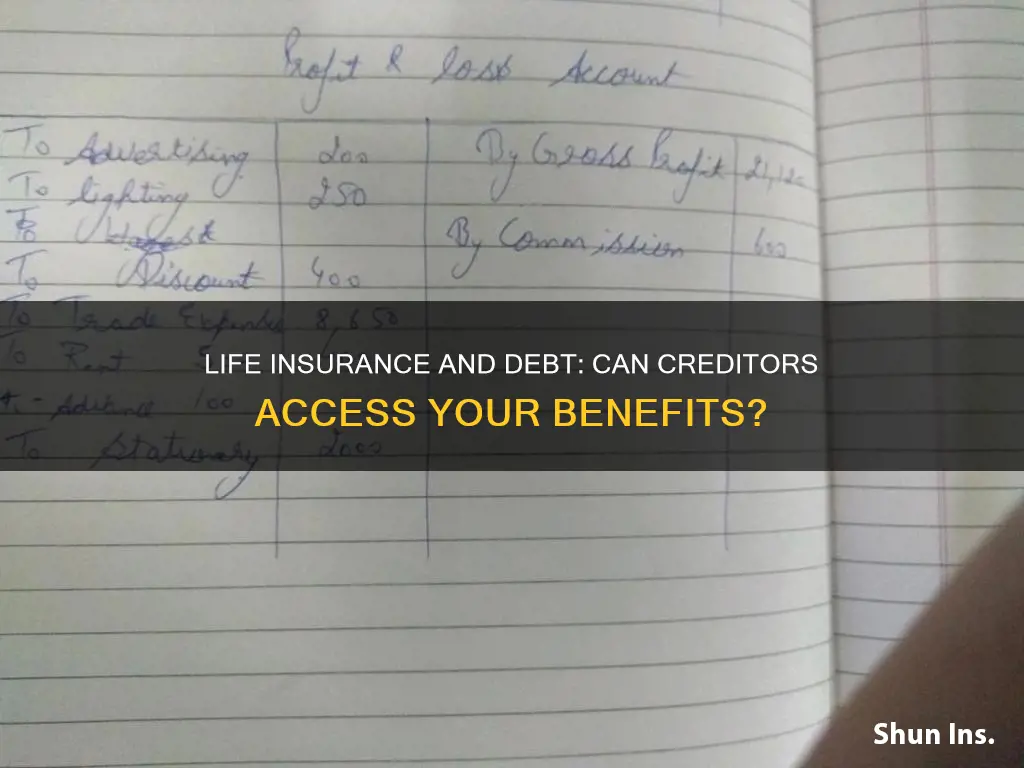 can debtors attach to a life insurance money